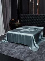 [Grayish Blue] SilkSilky-AU 22Momme Sheet 002