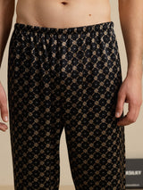 [Black Chain] SilkSilky-AU Men's Sleep Shorts 004