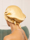 SilkSilky-AU Pure Silk Sleep Cap Champagne 004