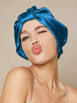 [Teal] SilkSilky-AU Sleep Cap 001