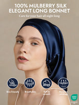 [Dark Blue] SilkSilky-AU Sleep Cap 002