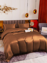 [Coffee] SilkSilky-AU 19Momme Bedding Set 001