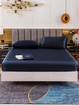 [Dark Blue] SilkSilky-AU 19Momme Bedding Set 002