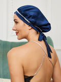 SilkSilky AU Pure Silk Sleep Cap DarkBlue 001