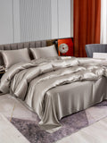 SilkSilky AU 22Momme Pure Silk Bedding Set Gray 004