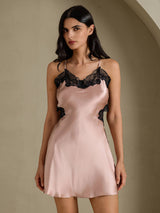 [Tuscany] SilkSilky-AU Sleeveless V Neck Nightgown 006