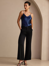 [Dark Blue] SilkSilky-AU Sleeveless V Neck Camisole 006