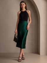 [Dark Green] SilkSilky-AU Skirt 007