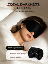 [Black] SilkSilky-AU 22Momme Sleep Mask 002