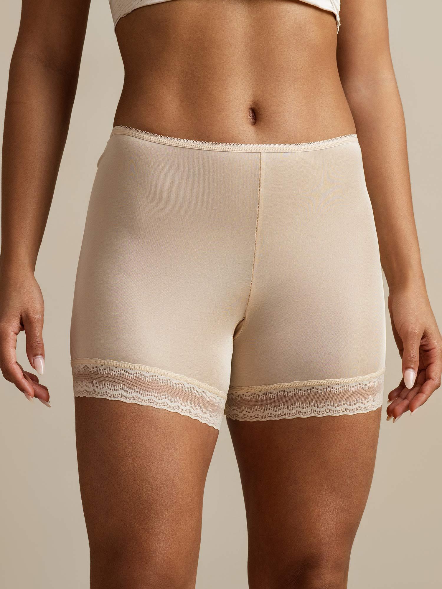 [Beige] SilkSilky-AU Pure Silk Panty 007,