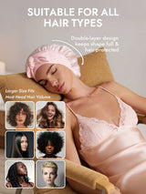 [Light Pink] SilkSilky-AU Sleep Cap 005