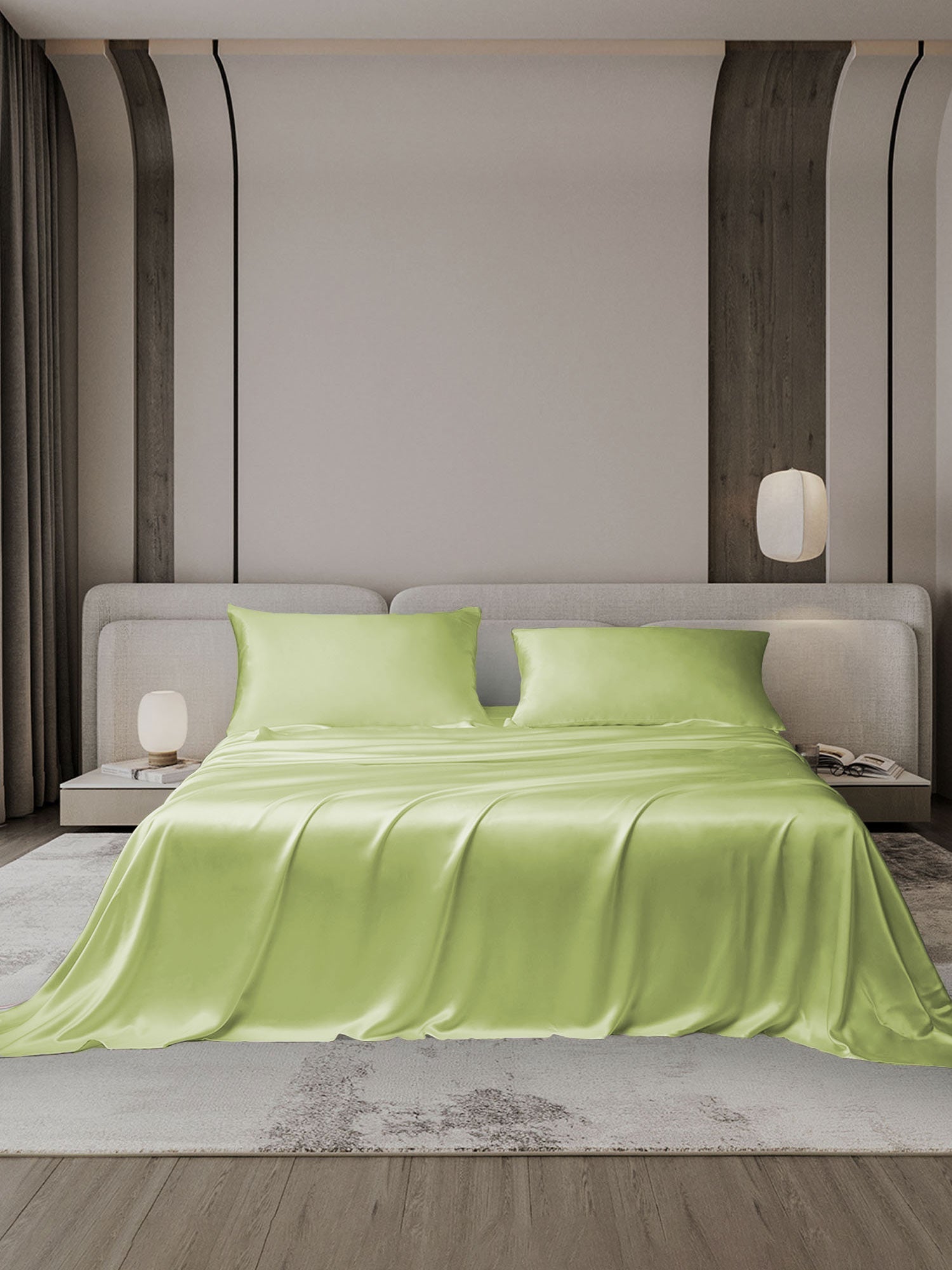 [Mint Green] SilkSilky-AU 19Momme Bedding Set 001