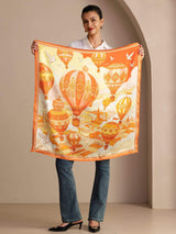 [Yellow Balloon] SilkSilky-AU Scarf 005