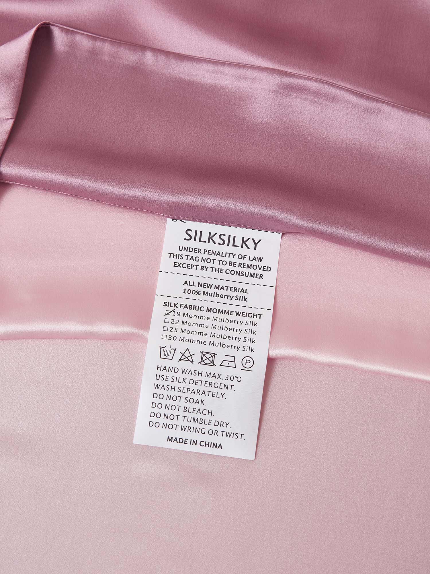 [PaleMauve+LightPink] SilkSilky-AU 19Momme Pure Silk Bedding Set 006,