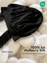 [Black] SilkSilky-AU Sleep Cap 002