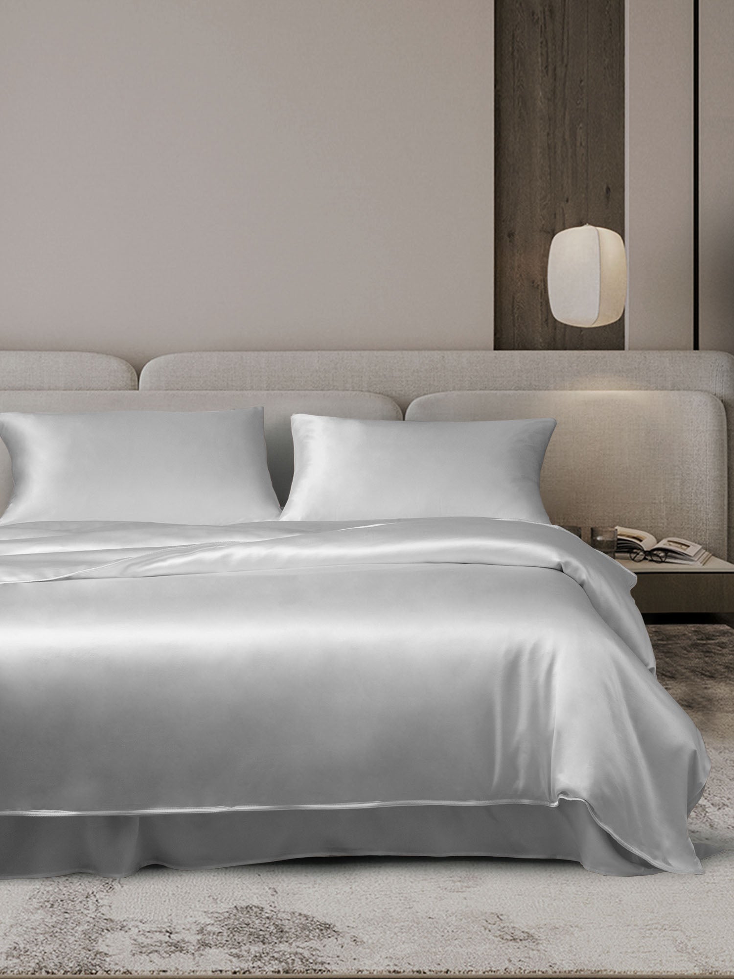 [Silver] SilkSilky-AU 19Momme Bedding Set 001