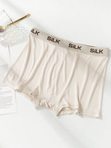 [Beige] SilkSilky-AU 100% Silk Jersey Men's Underwear 004