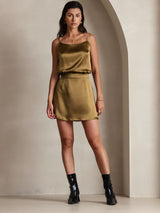 [Brown] SilkSilky-AU Spaghetti Strap Camisole 007