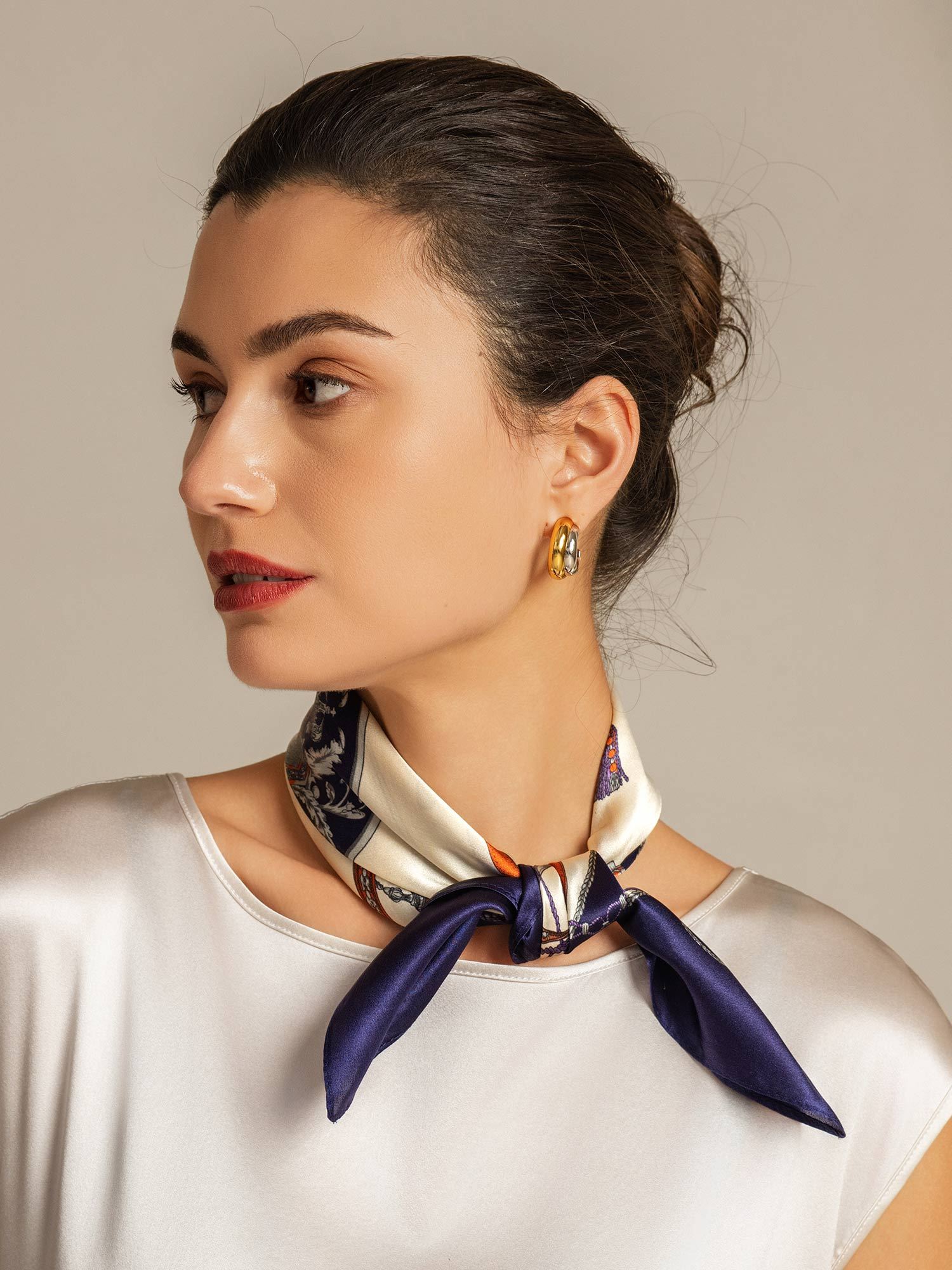 [P097] SilkSilky-AU Pure Silk Scarf 004,