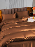 SilkSilky AU 22Momme Pure Silk Bedding Set Coffee 003