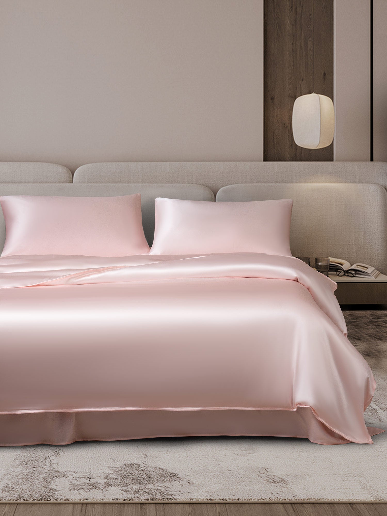 [Pink] SilkSilky-AU 22Momme Bedding Set 001