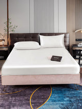 [White] SilkSilky-AU 22Momme Bedding Set 001