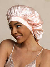 [Light Pink] SilkSilky-AU Sleep Cap 001