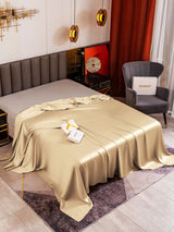 [Beige] SilkSilky-AU 19Momme Sheet 001