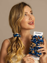 [Navy Dragon] SilkSilky-AU Scrunchie 005