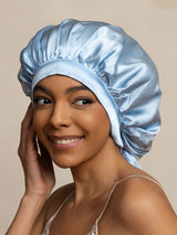 [Light Blue] SilkSilky-AU Sleep Cap 003