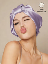 [Lavender] SilkSilky-AU Sleep Cap 001