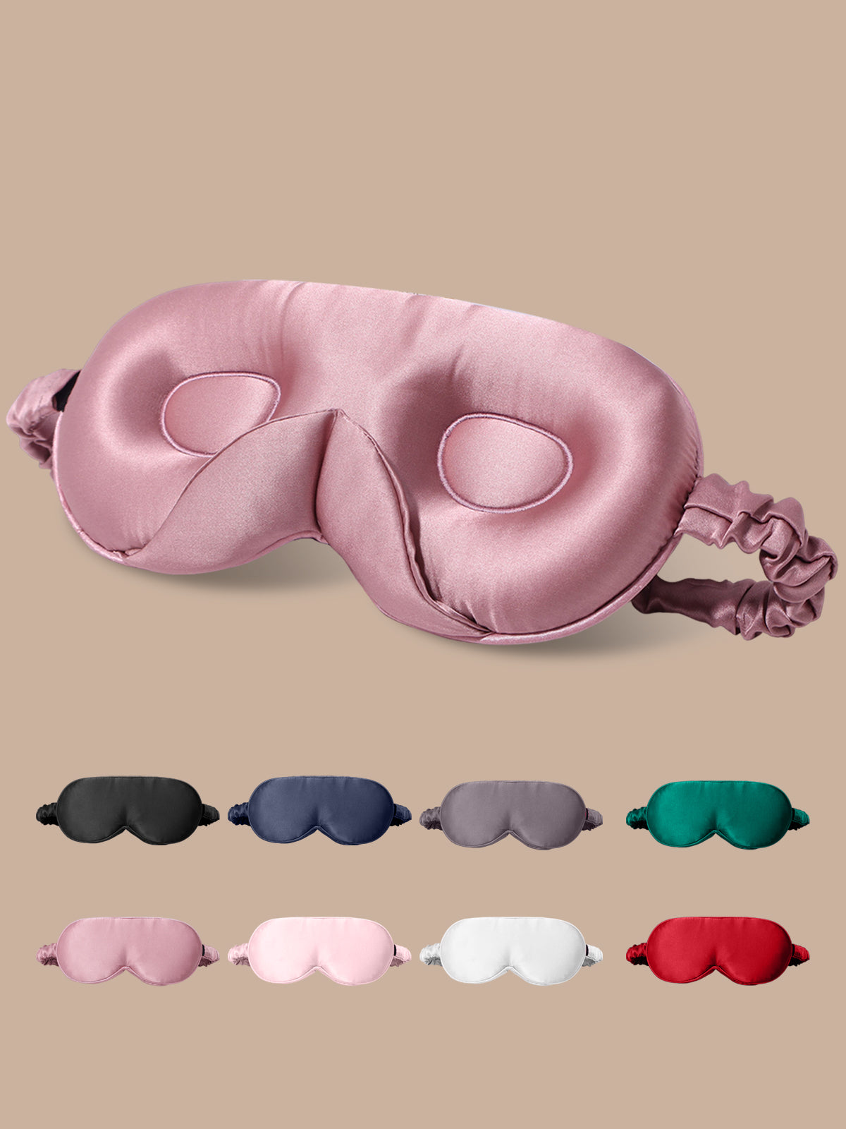 [Pale Mauve] SilkSilky-AU Pure Silk Eye Mask 001
