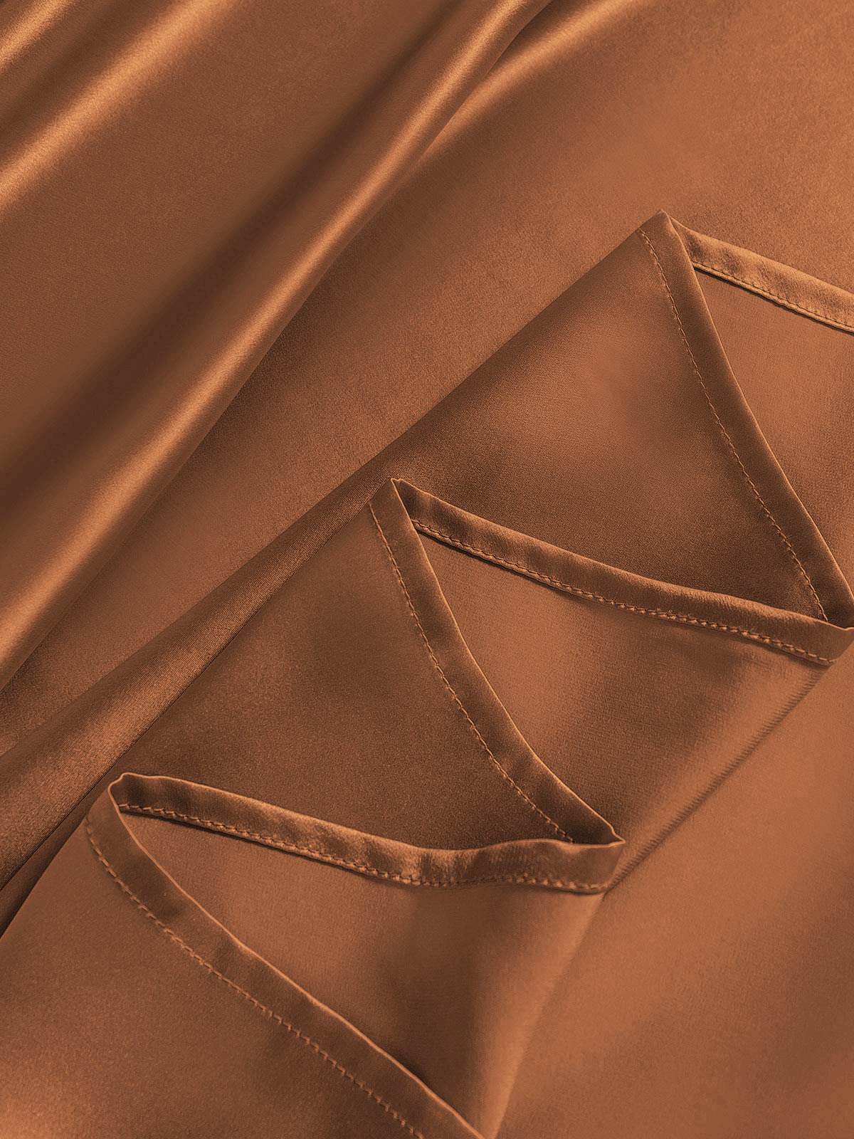 [Coffee] SilkSilky-AU 19Momme Pure Silk Bedding Set 006