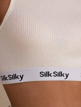 [White] SilkSilky-AU Sleeveless Crew Neck Camisole 006
