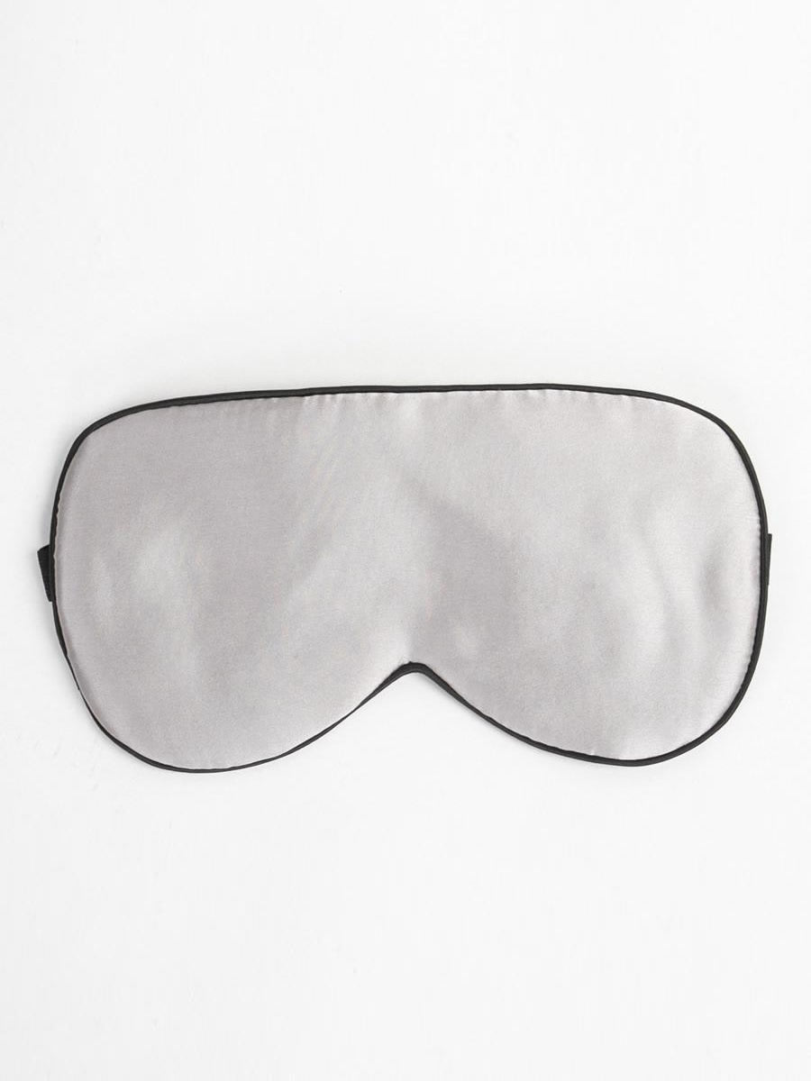 SilkSilky AU 19Momme Pure Silk Eye Mask Silver 003