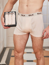 [Beige] SilkSilky-AU 100% Silk Jersey Men's Underwear 001