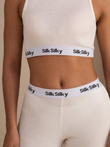 [White] SilkSilky-AU Womens Shorts 006
