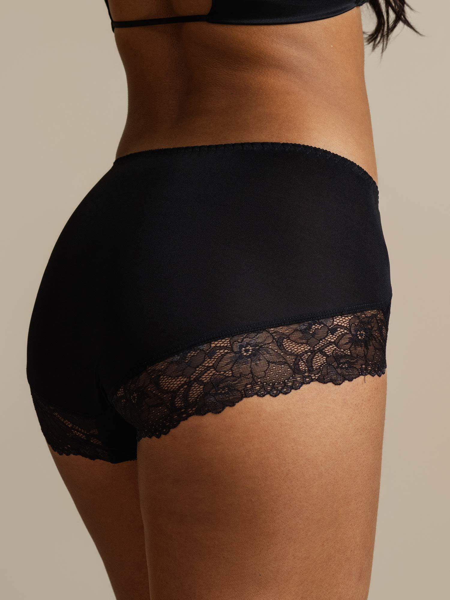 [Black] SilkSilky-AU Pure Silk Panty 008,