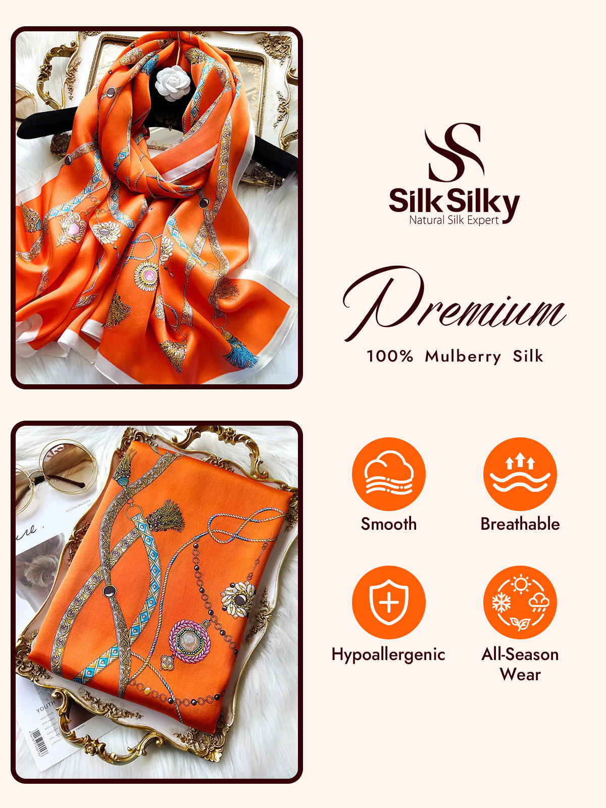 [P018] SilkSilky-AU Scarf 002