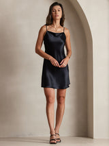 [Black] SilkSilky-AU Sleeveless Cowl Neck Dress 005