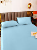 SilkSilky AU 19Momme Pure Silk Bedding Set LightBlue 003