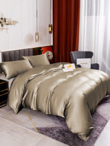 [Khaki] SilkSilky-AU 19Momme Bedding Set 005