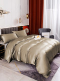 SilkSilky AU 19Momme Pure Silk Bedding Set Khaki 003