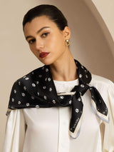 [Black] SilkSilky-AU Scarf 003