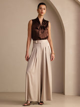 [Tan] SilkSilky-AU Women's Pants 006