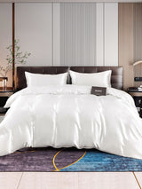 [White] SilkSilky-AU 22Momme Bedding Set 001