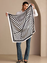 [White Arcs] SilkSilky-AU Scarf 004