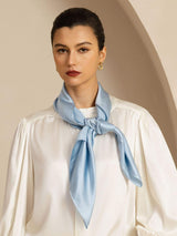 [Light Blue] SilkSilky-AU Scarf 002