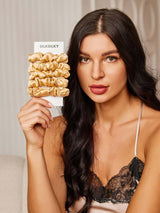 [Champagne] SilkSilky-AU Scrunchie 001