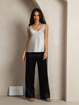 [Silver] SilkSilky-AU Sleeveless V Neck Camisole 004